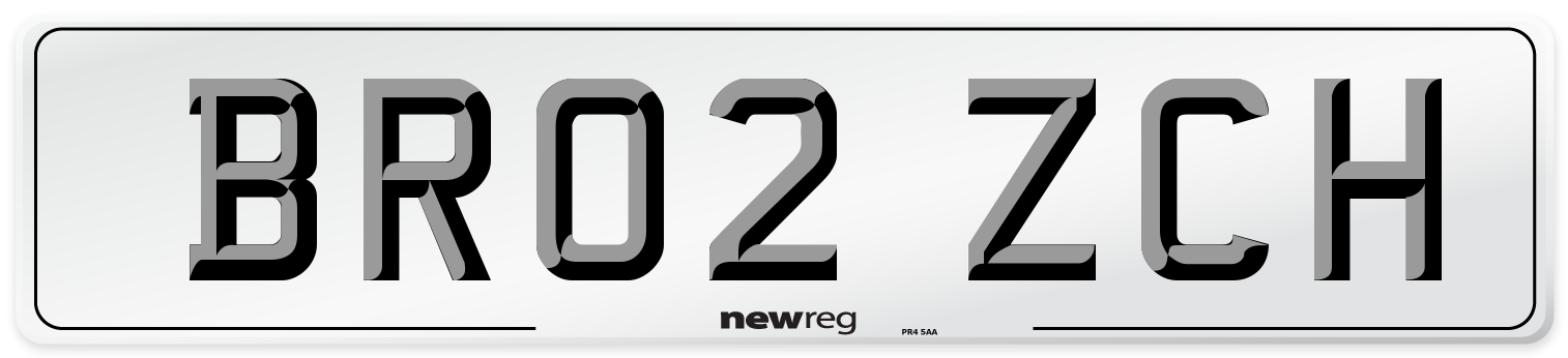 BR02 ZCH Number Plate from New Reg